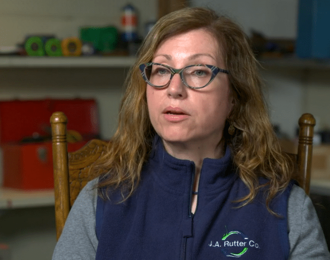 a still from a conversation with a JA Rutter employee